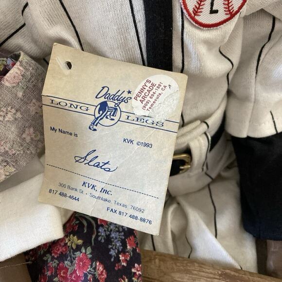 Vtg Daddy’s Long Legs Dolls SET of 4 Family Lot Slats Nettie Katy Micah lot - Picture 5 of 16